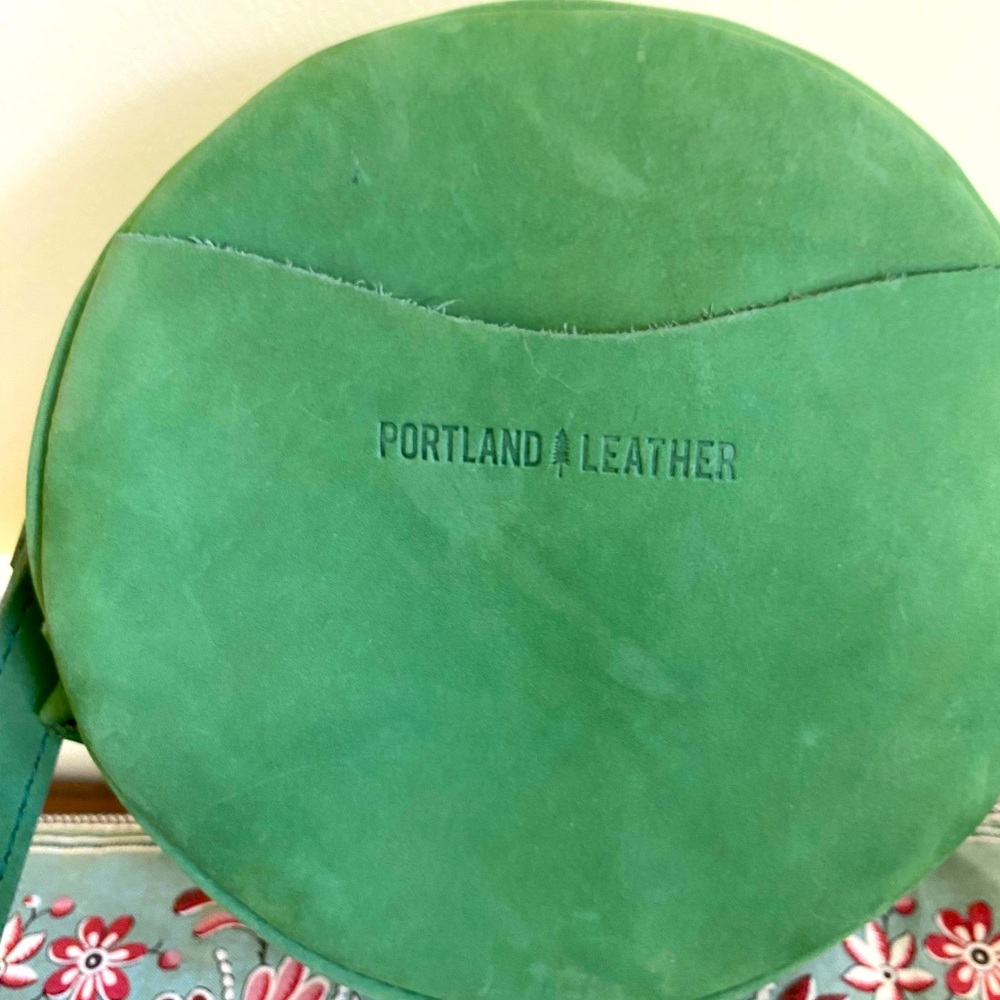 Portland Leather Succulent Green Crossbody Bag